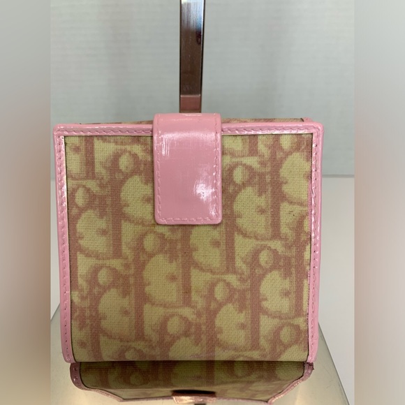 CHRISTIAN DIOR Monogram Girly Flap Compact Wallet Pink *2004* - Picture 10 of 11